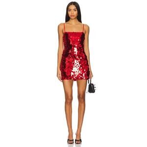 MORE TO COME Yarina Mini Dress Red size S NWT $94msrp